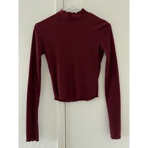 Turtle Neck Crop Top